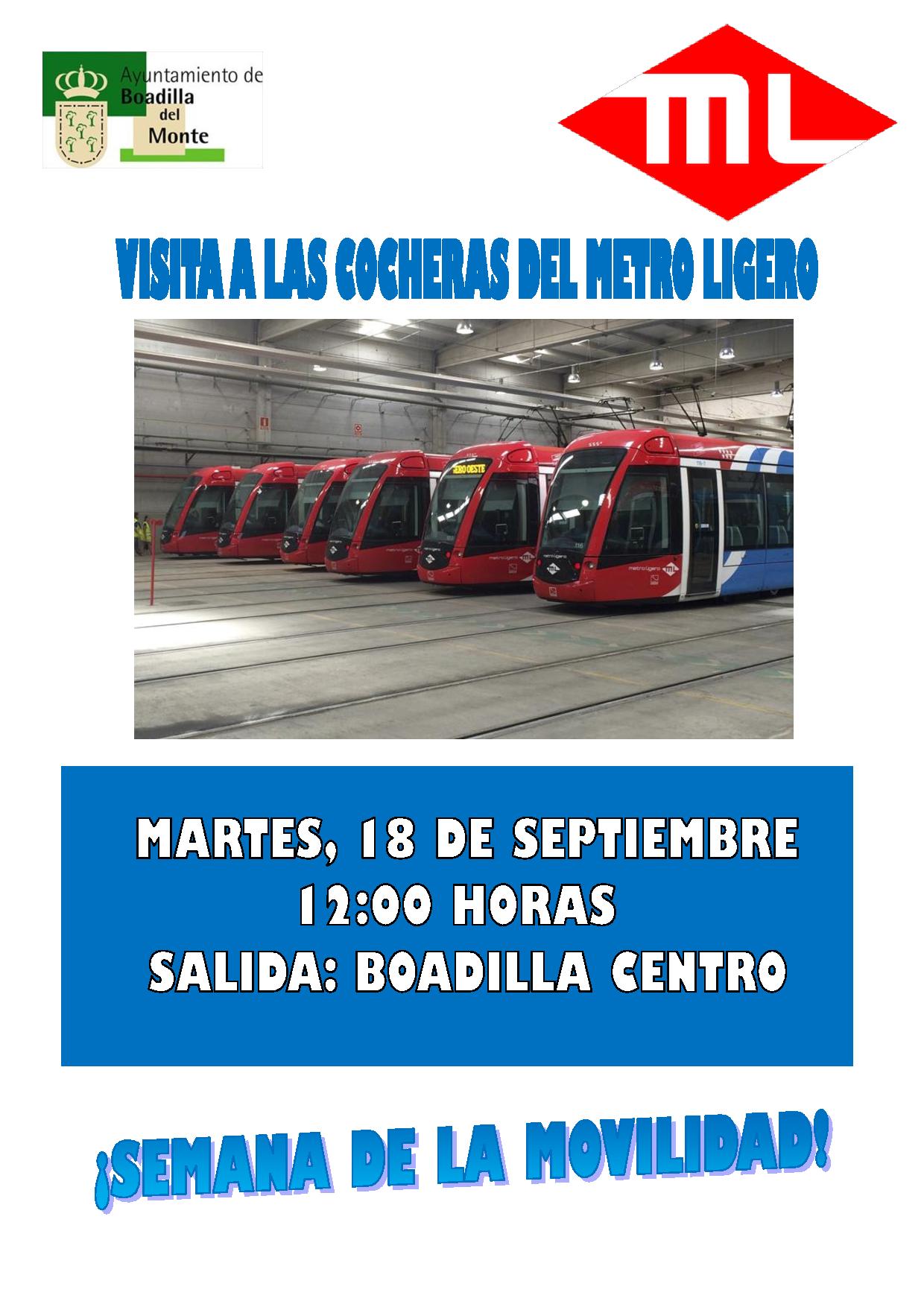 VISITA A LAS COCHERAS DEL METRO LIGERO
(SEMANA DE LA MOVILIDAD)